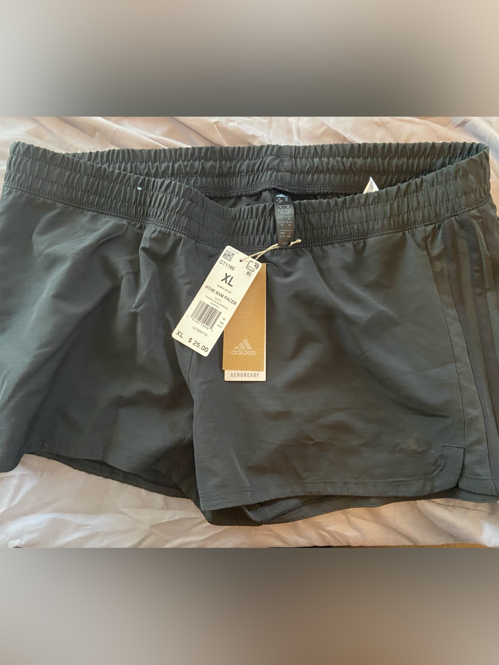 Adidas Women's Black AEROREADY Running Shorts - XL NWT